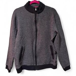 Hugo Boss Black and Gray Zip-Up Jacket